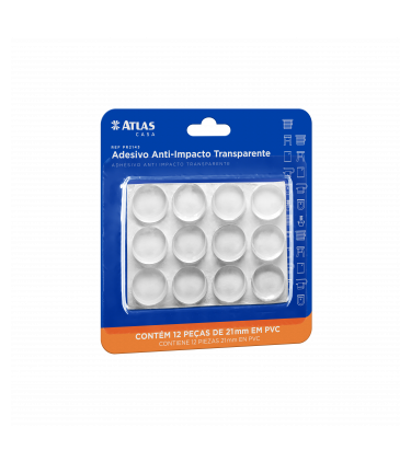 ANTI IMPACTO ADESIVO G D21X6MM 12PC PVC