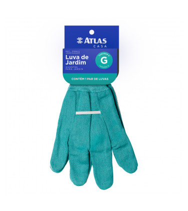 LUVA JARDIM P/M/G ALGODAO AZ