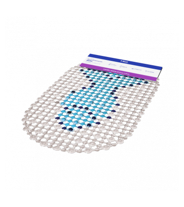 TAPETE ANTID OVAL PEIXE 67X38CM PLAS IN