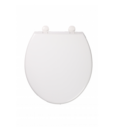 PP SOFT CLOSE OVAL TOILET SEAT - WHITE