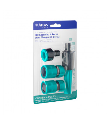 KIT ESGUICHO 4 PECAS PLAST AZ