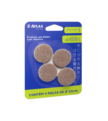 PROTETOR ADES REDONDO D3CM 9PC FELTRO BG