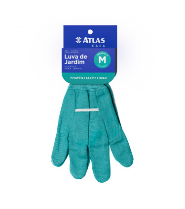 LUVA JARDIM P/M/G ALGODAO AZ