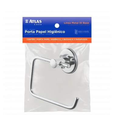 PORTA PAPEL HIG METAL POLIDO DI BASE