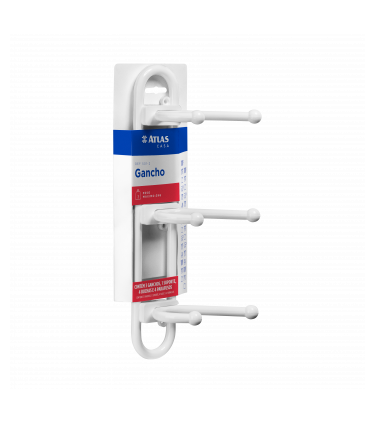 GANCHO PAREDE 1G 1,5KG PLASTICO BR