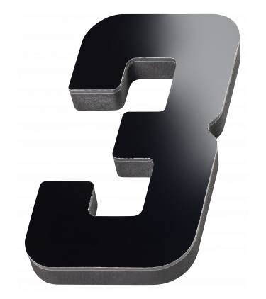 Puede aplicarse sobre diversas superficies, tanto interiores como exteriores, para una identificación correcta y legible de residencias o espacios comerciales.