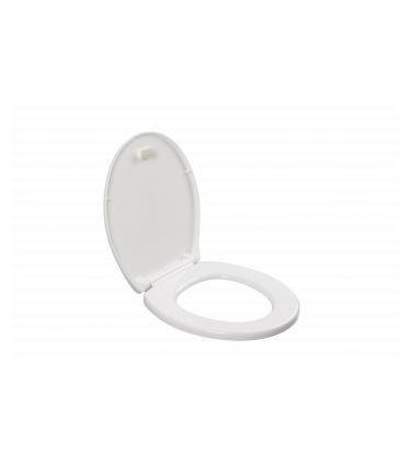 PP SOFT CLOSE ROUNDED TOILET SEAT - WHITE