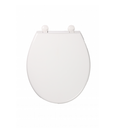 PP SOFT CLOSE ROUNDED TOILET SEAT - WHITE