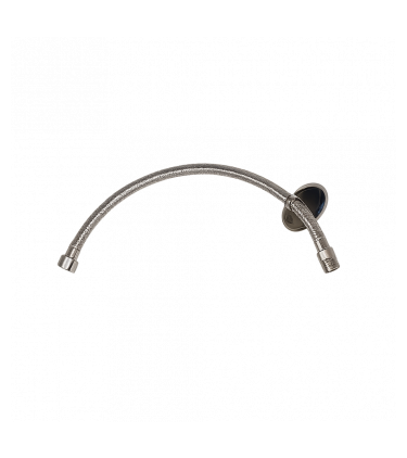 Estas mangueras de conectores flexibles de acero inoxidable realizan la conexión entre los tubos de la pared y la cisterna de inodoros, así como con grifos, lavamanos y diversos sanitarios que requieren conexión de agua.
Presión máxima: Preferentemente 100 mca.
Temperatura máxima: 90°C.
Aplicación para agua caliente y fría. No utilizar en líneas de gas.