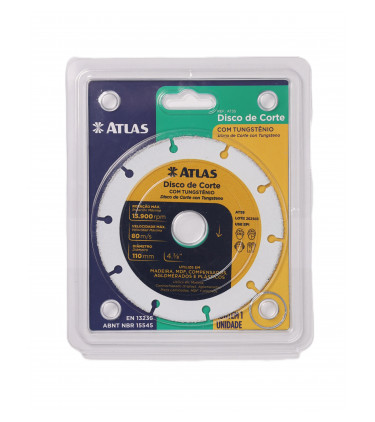 SEGMENTED TUNGSTEN CUTTING DISC 110MM