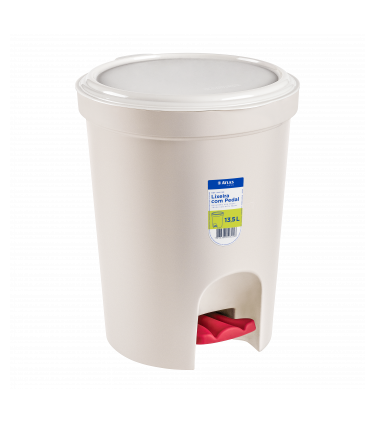 LIXEIRA RED C/PEDAL PLAST 6,6L