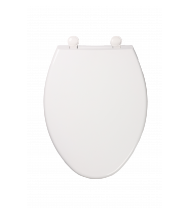 Asiento sanitario que se adapta a las tazas de baño importadas de formato alargado. Ideal para consumidores que valorizan el diseño y la estética del baño, y que buscan accesorios que combinan con la decoración transmitiendo más sofisticación. No pise la tapa. Para mantener el brillo del producto, no utilizar esponjas abrasivas o productos químicos agresivos como jabones, alcohol o detergentes alcalinos de limpieza pesada.