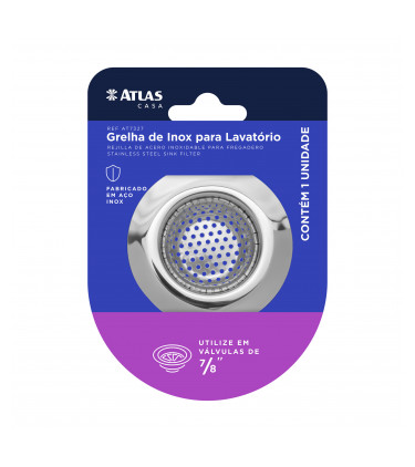 GRELHA DE INOX PARA PIA PREMIUM 9CM