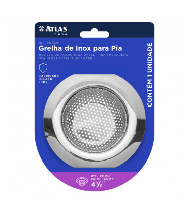 GRELHA DE INOX PARA PIA PREMIUM 9CM