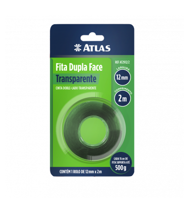 FITA DUPLA FACE TRANSPARENTE 19MM X 2M